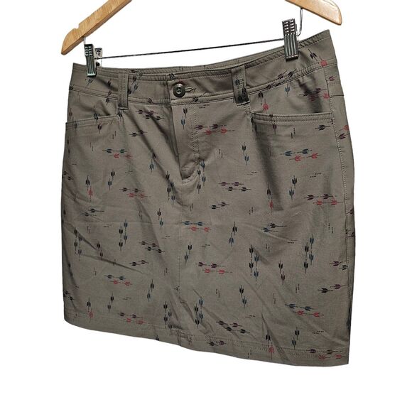 EDDIE BAUER Skort Skirt Adventurer 2.0 Arrow Green Size 8 - Picture 3 of 4